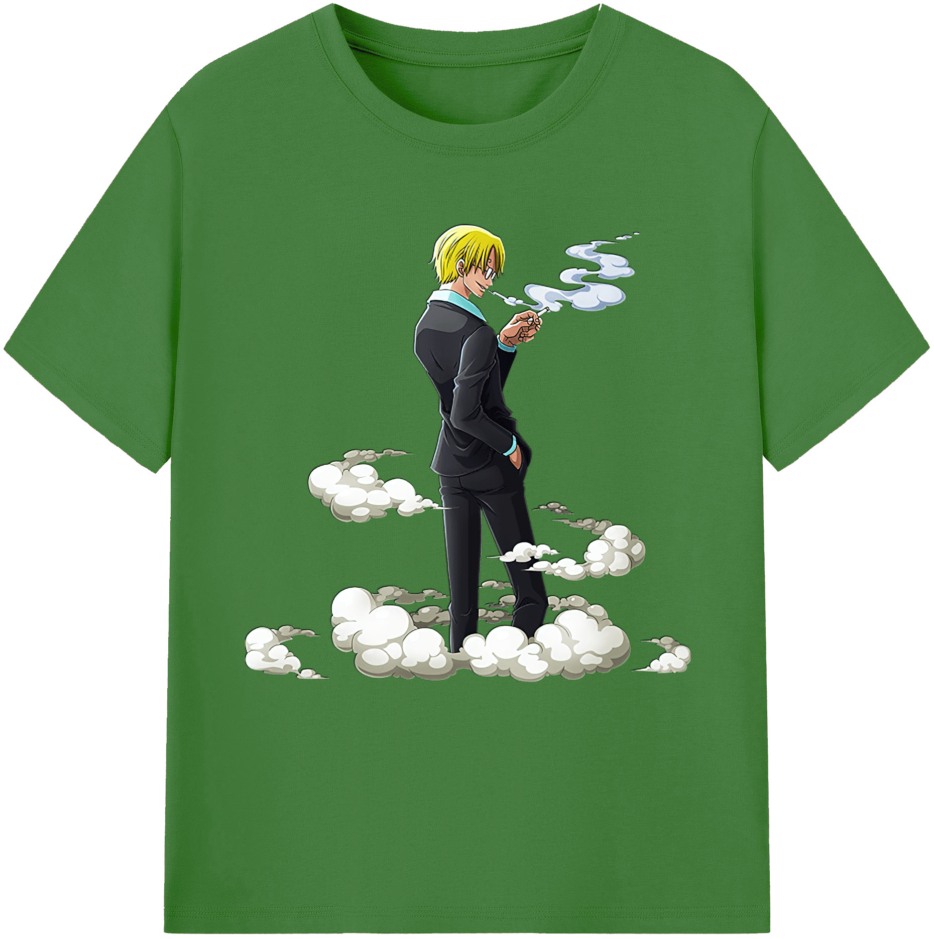 （画像用） ワンピース サンジ ONE PIECE Sanji レディースカジュアルプリントTシャツ（綿100％）
